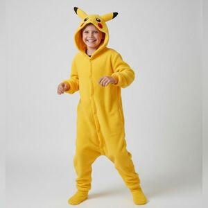 Pikachu Kids Warm Halloween Character Costume Onesie
